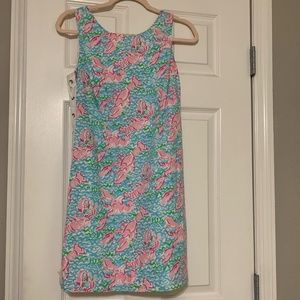 Lilly Pulitzer Lobstah Roll Shift Dress sz 4